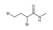 N-methyl-2,4-dibromobutyric acid amide结构式