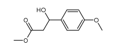 3-羟基-3-(4-甲氧基苯基)丙酸甲酯结构式