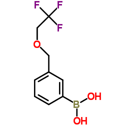 (3-((2,2,2-三氟乙氧基)甲基)苯基)硼酸结构式