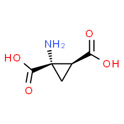 1,2-Cyclopropanedicarboxylicacid,1-amino-,trans-(9CI) Structure