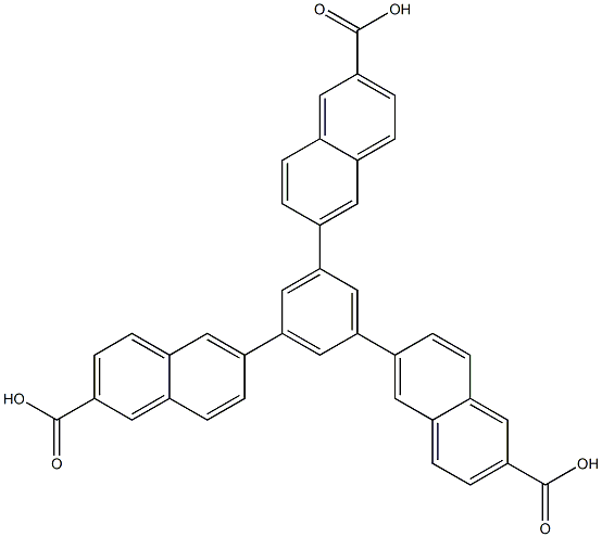 6,6',6''-(benzene-1,3,5-triyl)tri-2-naphthoic acid结构式