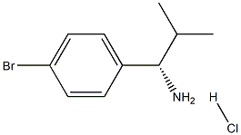 (S)-1-(4-溴苯基)-2-甲基丙-1-胺盐酸盐结构式