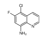 5-chloro-6-fluoroquinolin-8-amine结构式