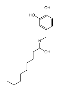 N-[(3,4-dihydroxyphenyl)methyl]nonanamide Structure