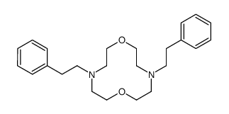 4,10-bis(2-phenylethyl)-1,7-dioxa-4,10-diazacyclododecane Structure