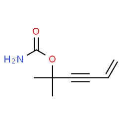 5-Hexen-3-yn-2-ol,2-methyl-,carbamate(9CI) Structure