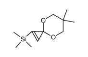 (6,6-dimethyl-4,8-dioxaspiro[2.5]oct-1-en-1-yl)trimethylsilane结构式