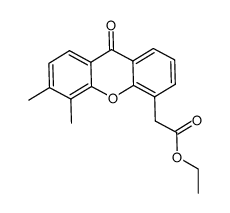 ethyl 2-(5,6-dimethyl-9-oxo-9H-xanthen-4-yl)acetate结构式