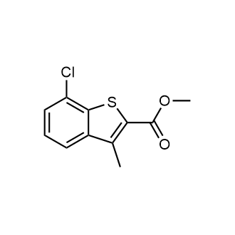 7-氯-3-甲基苯并噻吩-2-羧酸甲酯结构式