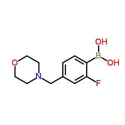 [2-Fluoro-4-(4-morpholinylmethyl)phenyl]boronic acid Structure