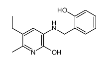5-ethyl-3-[(2-hydroxyphenyl)methylamino]-6-methyl-1H-pyridin-2-one Structure