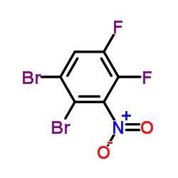 2,3-二溴-5,6-二氟硝基苯结构式