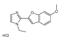1-Ethyl-2-(6-methoxy-2-benzofuranyl)-1H-imidazole monohydrochloride结构式