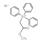 Arsonium,(2-methoxy-2-oxoethyl)triphenyl-, bromide (1:1) Structure