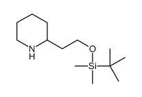 tert-butyl-dimethyl-(2-piperidin-2-ylethoxy)silane Structure