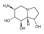 1,7,8-Indolizinetriol, 6-aminooctahydro-, 1S-(1.alpha.,6.beta.,7.alpha.,8.beta.,8a.beta.)- Structure