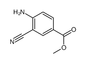 4-氨基-3-氰基苯甲酸甲酯结构式