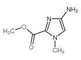4-氨基-1-甲基-1H-咪唑2-羧酸甲酯结构式