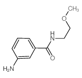 3-氨基-N-(2-甲氧基乙基)苯甲酰胺结构式