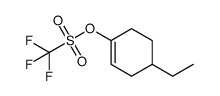 (4-ethylcyclohex-1-en-1-yl)-trifluoromethanesulfonate结构式