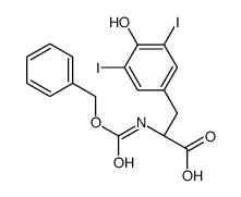 (2S)-3-(4-hydroxy-3,5-diiodophenyl)-2-(phenylmethoxycarbonylamino)propanoic acid Structure