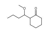 2-(1-methoxybutyl)-1-cyclohexanone结构式
