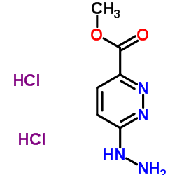 6-肼基甲基哒嗪-3-羧酸甲酯盐酸盐结构式