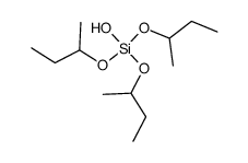 Silicic acid hydrogen tris(1-methylpropyl) ester结构式