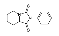 2-phenyl-3-sulfanylidene-6,7,8,8a-tetrahydro-5H-imidazo[1,5-a]pyridin-1-one结构式
