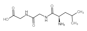 D-亮氨酰基-甘氨酰基-甘氨酸结构式