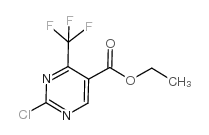 ethyl 2-chloro-4-(trifluoromethyl)pyrimidine-5-carboxylate structure