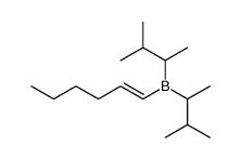 (E)-hex-1-enylbis(1,2-dimethylpropyl)borane Structure