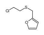 2-(2-chloroethylsulfanylmethyl)furan结构式