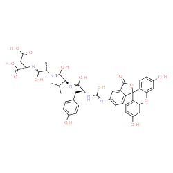 FITC-Tyr-Val-Ala-Asp-OH (Contains FITC isomer I) Structure