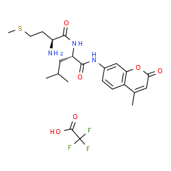 H-Met-Leu-AMC · TFA结构式