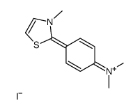 N,N-dimethyl-4-(3-methyl-1,3-thiazol-3-ium-2-yl)aniline,iodide Structure