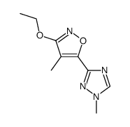 1H-1,2,4-Triazole,3-(3-ethoxy-4-methyl-5-isoxazolyl)-1-methyl-(9CI) Structure