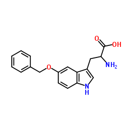 Tryptophan,5-(phenylmethoxy)- Structure