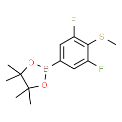 3,5-Difluoro-4-(methylthio)phenylboronic acid pinacol ester Structure