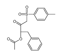 [(2S)-4-(4-methylphenyl)sulfonyl-3-oxo-1-phenylbutan-2-yl] acetate结构式