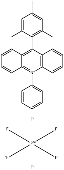 吖啶, 10-苯基-9-(2,4,6-三甲基苯基)-, 六氟磷酸盐(1-)(1:1)结构式