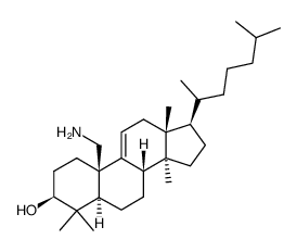 19-Amino-lanosten-(9,11)-ol-(3β) Structure