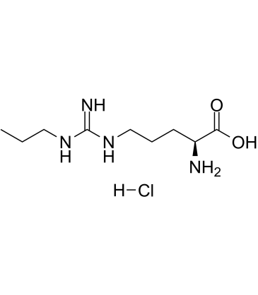 Nω-Propyl-L-arginine hydrochloride结构式