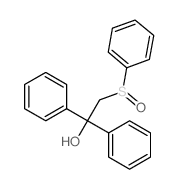 Benzenemethanol, a-phenyl-a-[(phenylsulfinyl)methyl]-结构式
