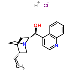 Cinchonan-9-ol, hydrochloride, (9S)- Structure