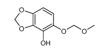 5-(methoxymethoxy)-1,3-benzodioxol-4-ol结构式