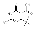 3-Pyridinecarboxylicacid, 1,2-dihydro-6-methyl-2-oxo-4-(trifluoromethyl)- structure