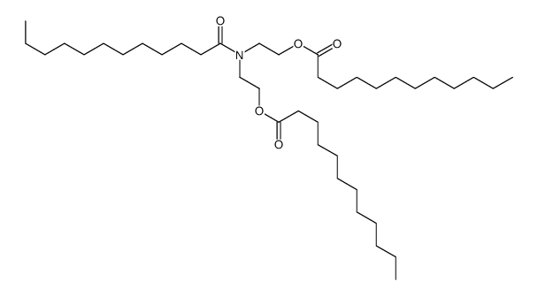 2-[dodecanoyl(2-dodecanoyloxyethyl)amino]ethyl dodecanoate结构式
