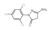 3-氨基-1-(2,4,6-三氯苯基)-1H-吡唑-5(4H)-酮结构式