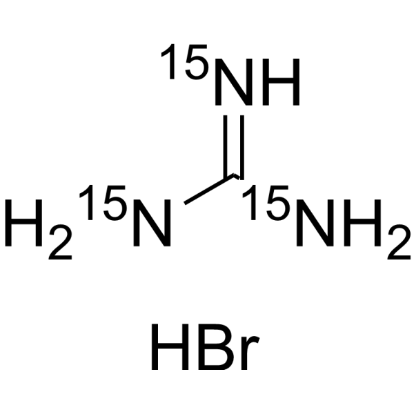 Guanidine Hydrobromide-15N3 Structure